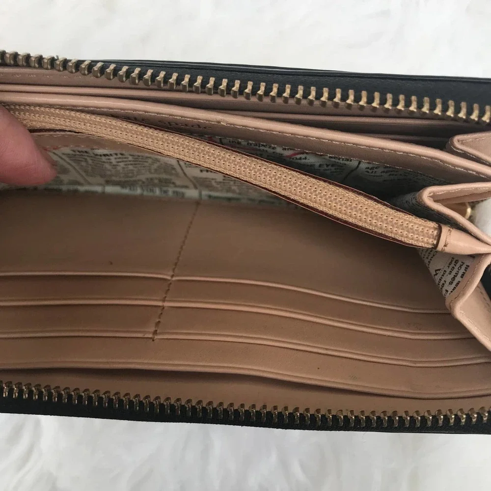Kate Spade Neda Patent Leather Zip Around Wallet